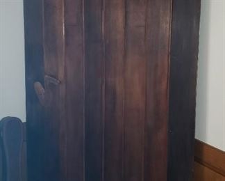 Barn wood corner cabinet