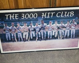 Framed baseball picture