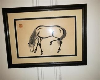 Mid-century Urushibara Yoshijiro wood block print