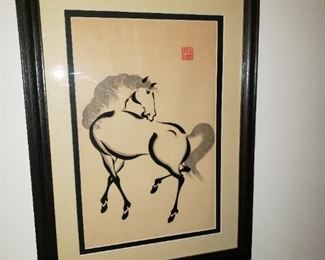 Mid-century Urushibara Yoshijiro wood block print