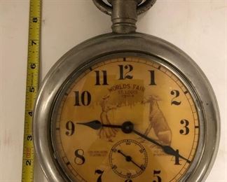 Rare Large 1904 St. Louis World's Fair Salesman Sample Pocket Watch