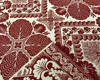 Red & White Coverlet