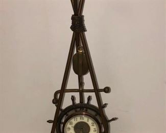 Nautical Clock On Stand