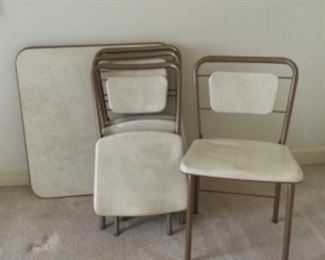 Vintage card table and chairs - great condition.