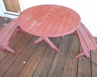 Patio Table and Benches