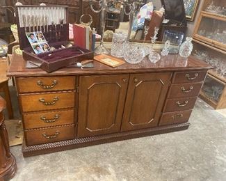 Beautiful vintage solid buffet!