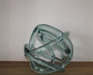 Hand- blown modern glass decoration: $95 REDUCED TO $75 