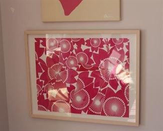 Cut out framed art. Great for girls room! $250 see reduced price previously.!!!