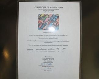 Certificate of Authenticity "Box of 64" 