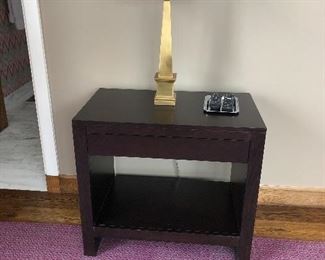 2 of these black side tables with drawers