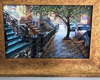 Hoboken original oil on canvas