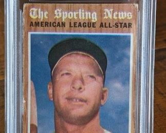 1962 Topps Mickey Mantle All-Star; PSA 2
