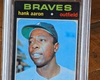 1971 Topps Hank Aaron; PSA 4
