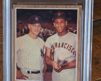 1962 Topps AL & NL Homer Kings, Maris, Cepeda Card; PSA 3

