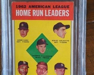 1963 Topps AL Home Run Leaders, Maris, Killebrew, etc.; Beckett 5
