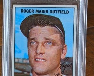 1967 Topps Roger Maris Card; PSA 5
