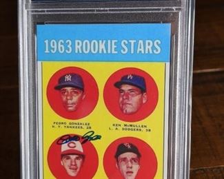 1963 Rookie Stars Pete Rose Autographed RP Card; PSA/DNA Authentic Autograph
