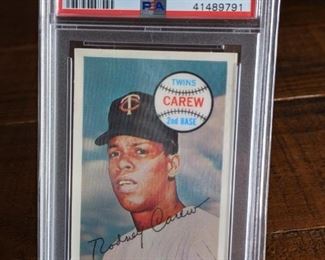 1970 Kellogg's Rod Carew #47 Card; PSA 8
