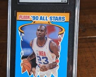 1990 - 1991 Fleer Michael Jordan #5 All-Star Card; SGC 8.5
