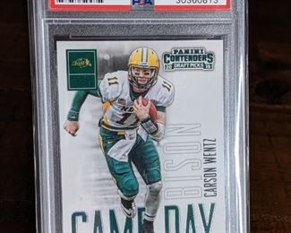 2016 Panini Contenders DP Carson Wentz #27 Rookie Card; PSA 10 Gem Mint
