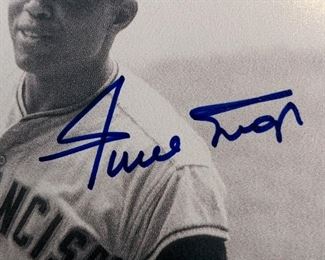 Willie Mays Hand-signed 8x0 Black & White Framed Photo
