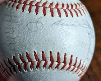 1964 New York Yankees Signed Team Baseball; Mickey Mantle, Roger Maris, Yogi Berra, Whitey Ford, Tony Kubek, Clete Boyer, etc.
