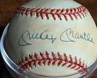 Mickey Mantle Hand-signed Autographed Baseball
