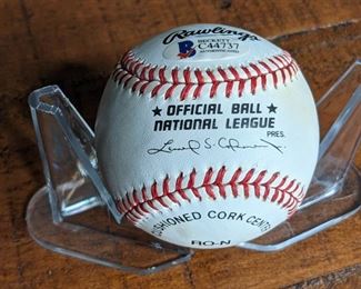Harmon Killebrew Hand-Signed Official National League Baseball; Beckett Authentication
