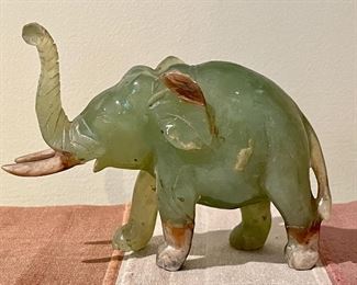 Item 386:  Carved Jade Elephant - 3.5": $85