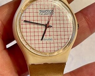 Item 463:  Swatch Watch Tennis Grid, 1983: $75