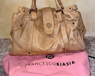 Item 469:  Frances Biasia Leather Bag: $85
