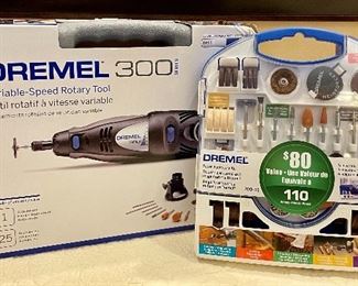 Item 490:  Dremel 300 & Assorted Attachments: $42 for all
