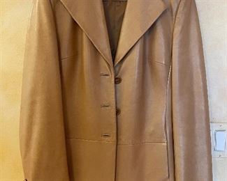 Item 497:  Derimod supple leather Jacket (size medium):  $85