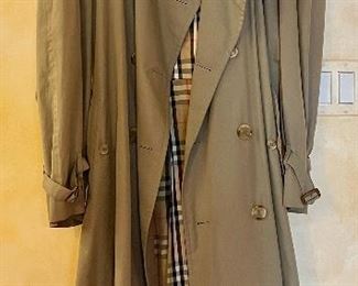 Item 499:  Burberry Men's Trench Coat (size 46):  $145