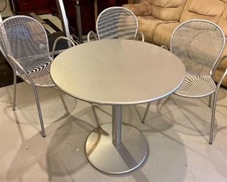 Item 546:  Bistro Set (Table & 3 Chairs) - heavy!:  $125