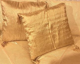 Item 558:  (2) Down Pillows with Tassels:  $48