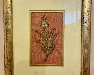 Item 559:  Antique Turkish Textile, Framed:  $38