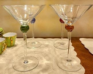 Crate and Barrel Martini Glasses: $24