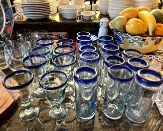 Item 566:  Lot of Drink Glasses, Mexico Style:  $34