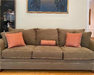 Item 27:  Ashley Furniture Sofa - Virtually Brand New! - 100"l x 26"w x 32.5"h: $565