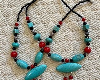 Item 53:  (2) Turquoise Style Necklaces:  $22 ea