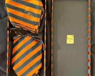 Item 56:  Bijan Tie and Pocket Square (worn by Michael Caine!): $125