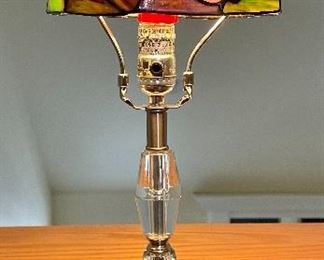 Item 84:  Stained Glass Lamp - 22":  $85