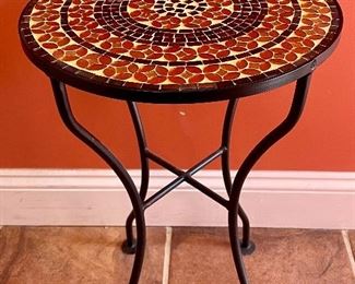 Item 130:  Mosaic Tile Table - 14" x 21":  $38