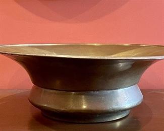 Item 144:  19th c. Russian Brass Bowl - 16.75" x 5":  $125