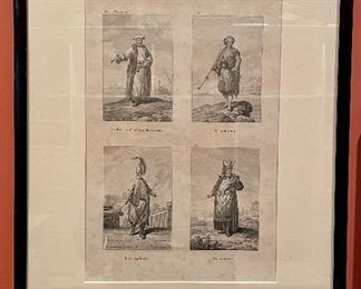 Item 159:  Ottoman Military Men Print - 16.25" x 22.75": $95