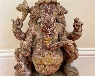 Item 193:  Ganesh Prayer Elephant - 12" x 19.5": $295