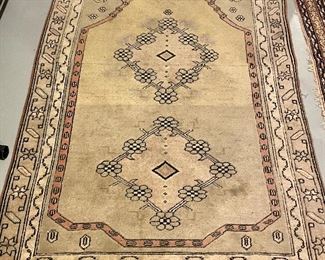 Item 254:  Pakistani Rug Beige - 43" x 63" - please note the marks on the rug:  $275