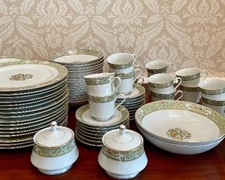Item 266:  Couture Styled by Mikasa "Summer Bouquet" Set:  $445                                                                                                            16 dinner plates, 16 soup bowls, 16 dessert plates, 14 cups & 15 saucers, 2 serving bowls, 2 sugar & 2 creamers
