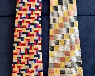 Item 299:  Lot of Duchamp (right) and Burberry (right) Ties:  $28